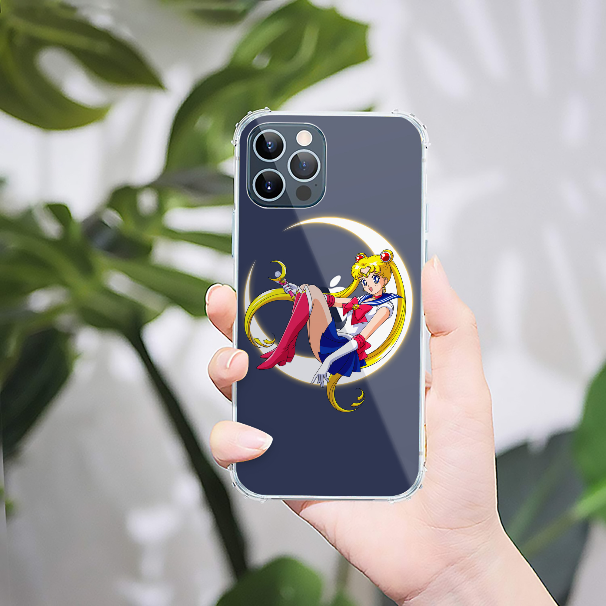 （画像用） 美少女戦士セーラームーン 月野 うさぎ つきの うさぎ Sailor Moon Tsukino Usagi 【iPhone 12シリーズ対応】透明スマホケース（クリアソフトケース）